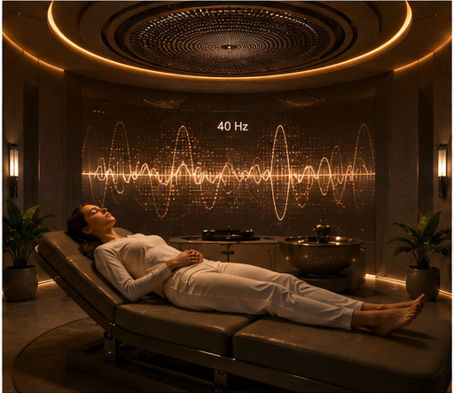Vibroacoustic healing chamber